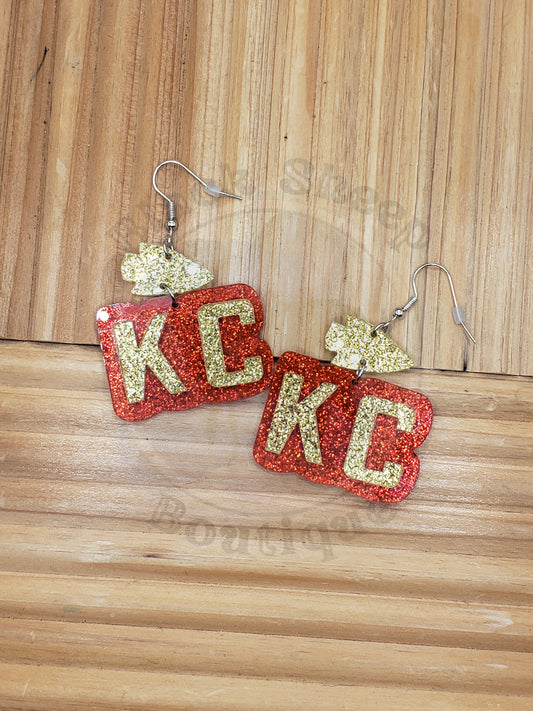 Red and Gold KC | Earrings